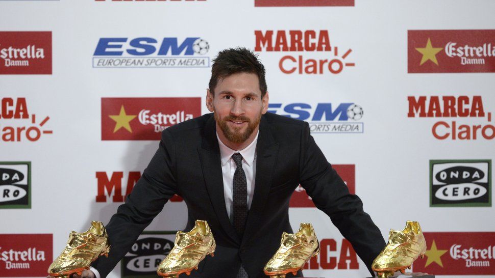 Messi recibió su cuarto Botín de Oro como máximo goleador de Europa