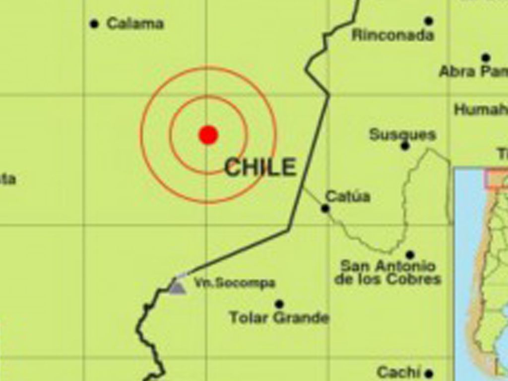 Temblor en Chile
