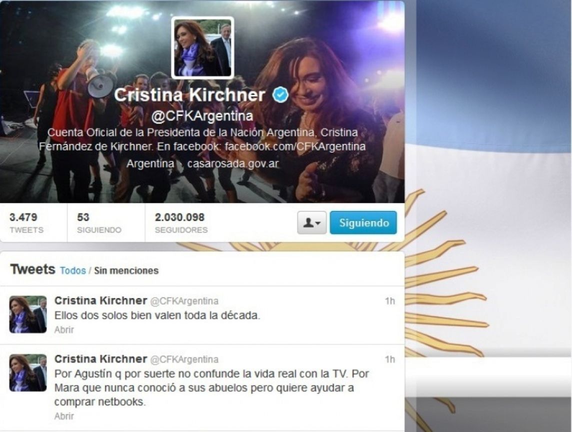 Twitter de Cristina
