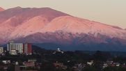 San Salvador de Jujuy amaneció con los cerros nevados. San Salvador de Jujuy amaneció con los cerros nevados.