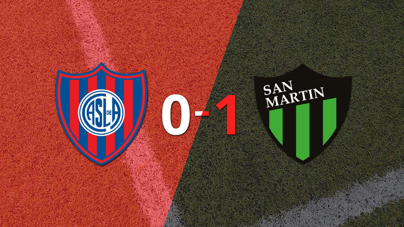 Con gol de Diego González, San Martín (SJ) se impuso 1 a 0 ante San Lorenzo