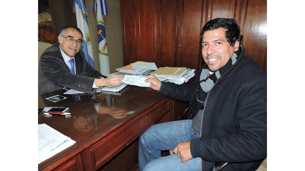Entrega del cheque