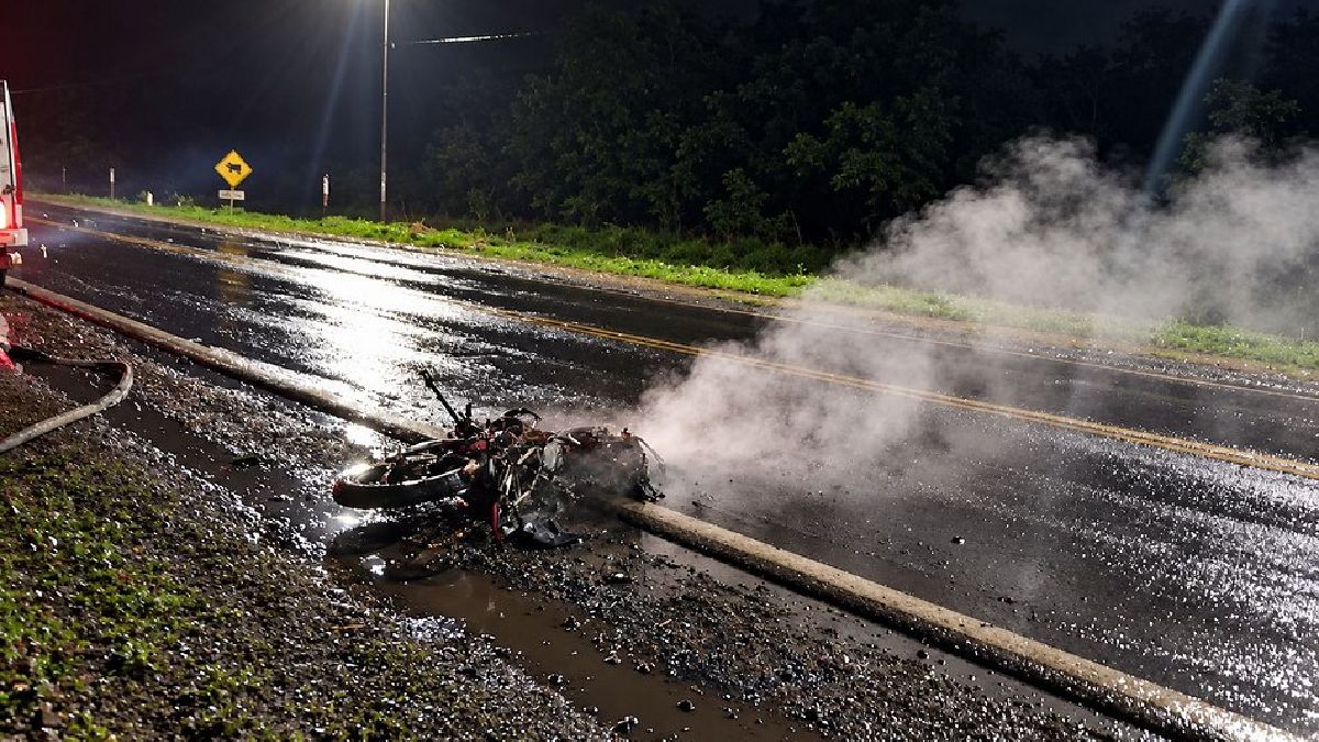 Tragedia en Salta: murió un motociclista tras chocar con uncolectivo que viajaba a Jujuy