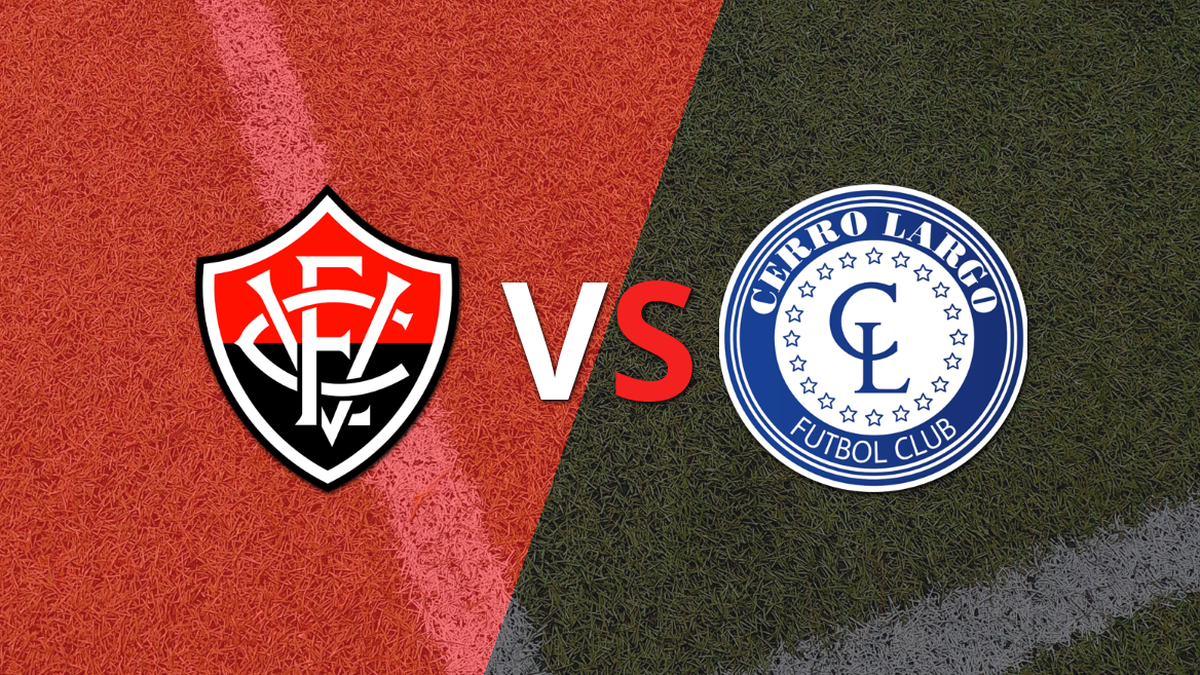 Cerro Largo ganó por 1-0 a Vitória con el gol de Facundo Peraza