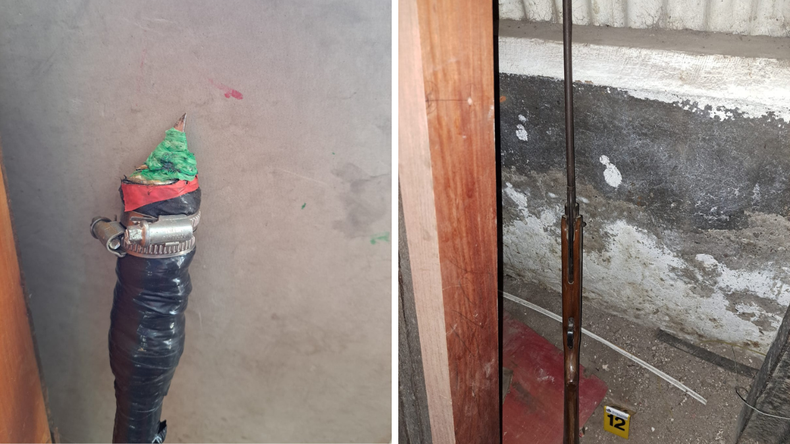 Hallaron un explosivo y armas en galpones de la Túpac Katari en San Salvador de Jujuy