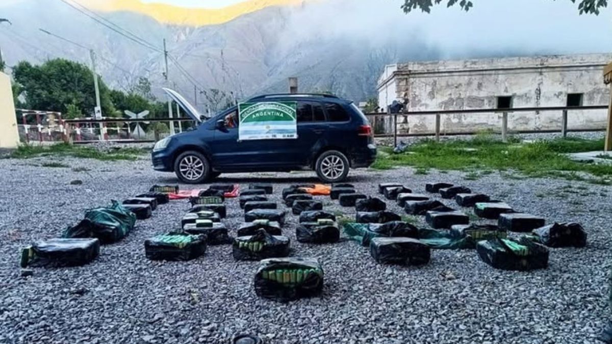 Detenidos en La Quiaca con más de 200 kilos de hoja de coca