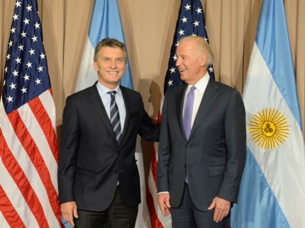 Macri y Biden en Davos