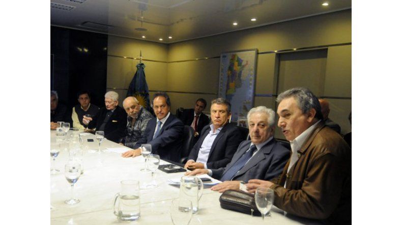 Scioli reunido con el sector
