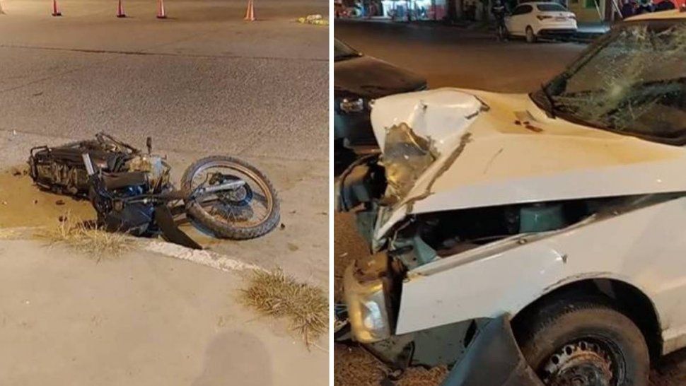 Accidente en el que murió la mujer embarazada.