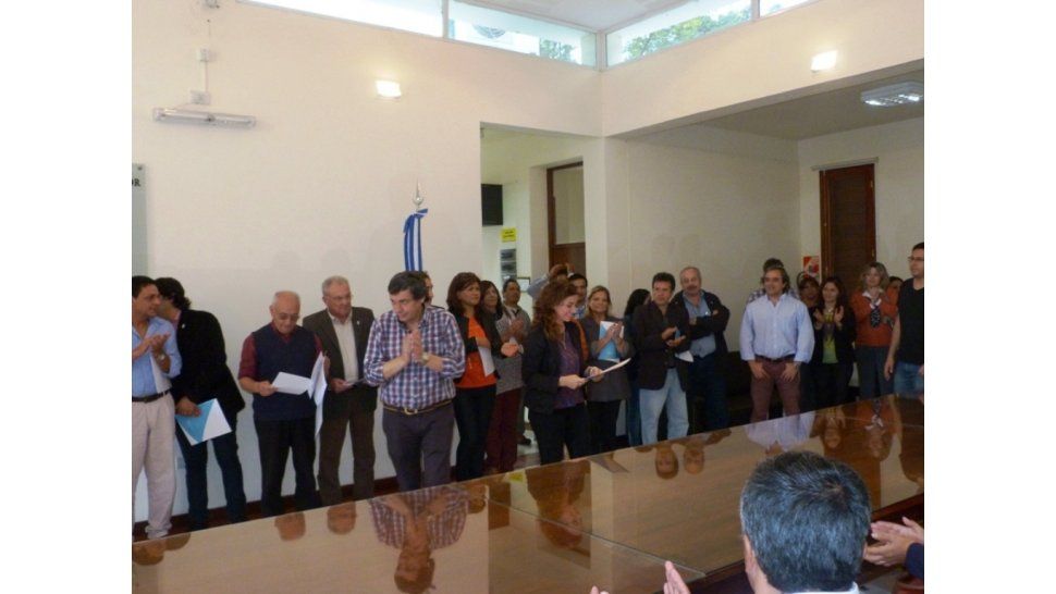 Acto en el Rectorado
