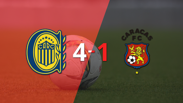 Goleada de Rosario Central a Caracas con doblete de Agustín Módica incluído