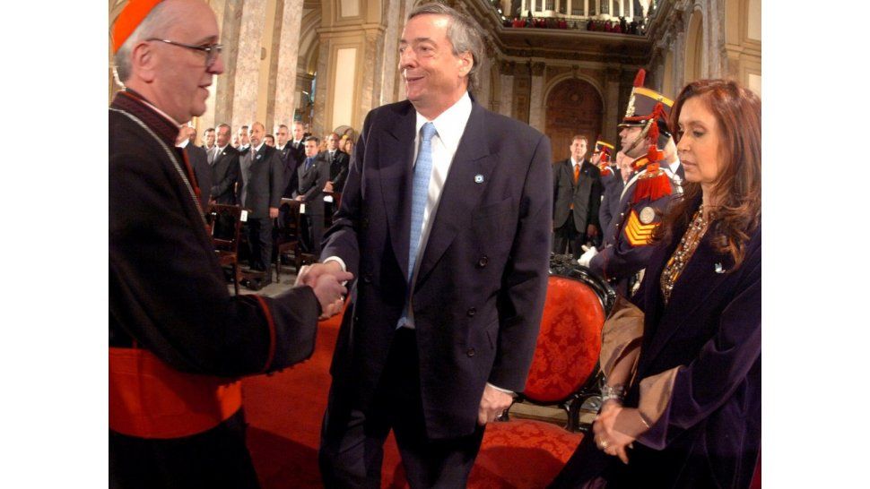 Bergoglio, Néstor y Cristina