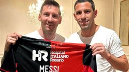 Messi, el gran invitado de Maxi Rodríguez para su partido despedida.