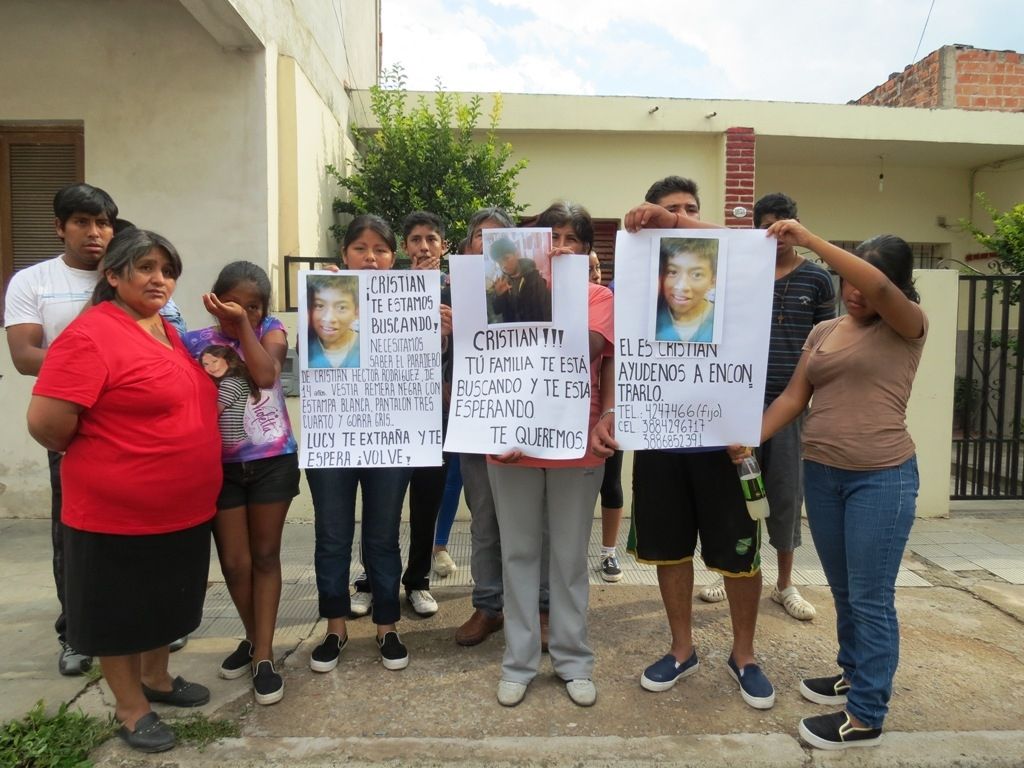 Familiares de Cristian