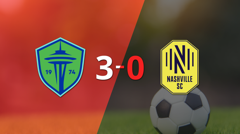 Seattle Sounders le pasó por encima 3-0 a Nashville SC
