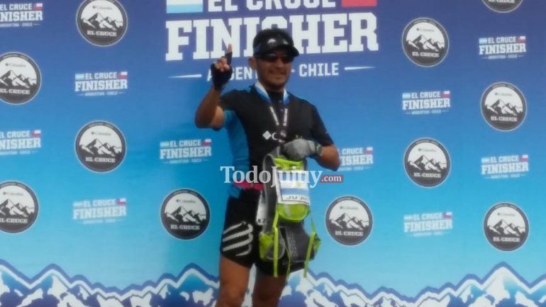 Jujeño maratonista cruzó Los Andes