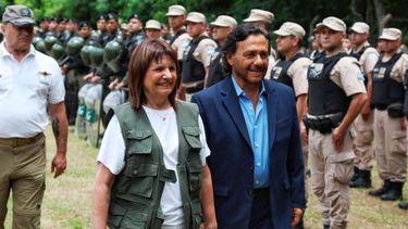 Patricia Bullrich y Gustavo Sáenz.