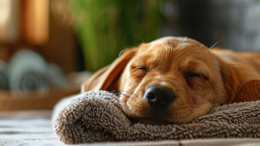 Ni en la cama ni en el sillón: el lugar ideal para que tu perro duerma.&nbsp;