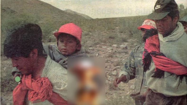 Los niños fueron cargados hasta Tilcara.