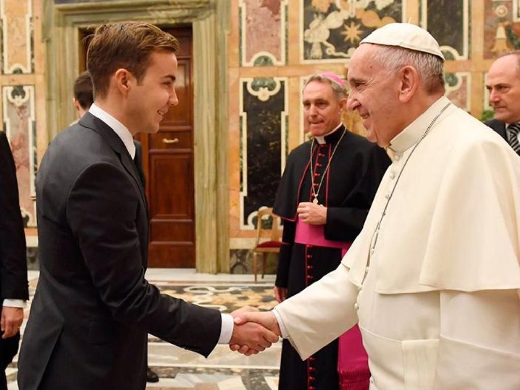 Mario Götze y el Papa Francisco