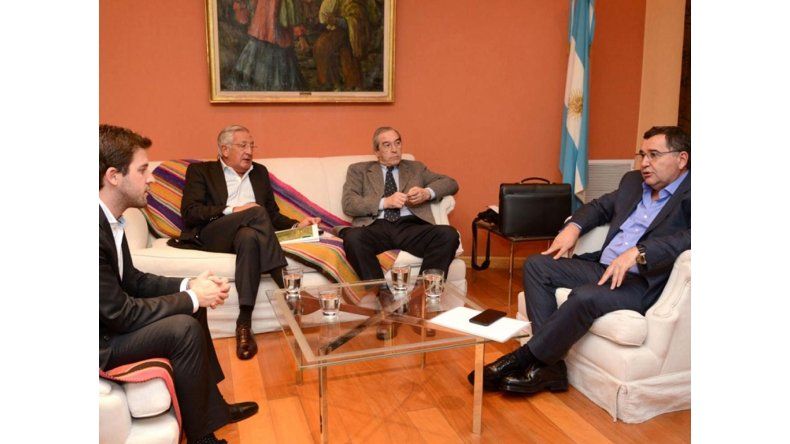 Fellner con empresarios mineros