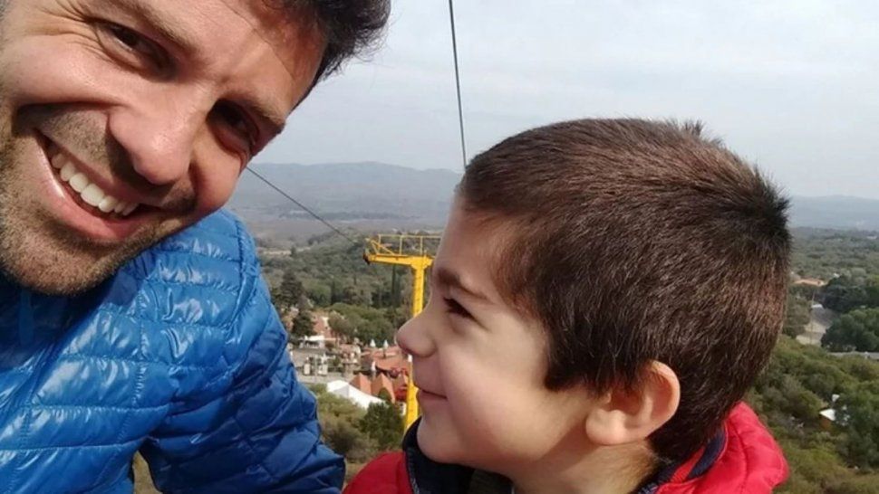 Severo Sosa y su hijo.