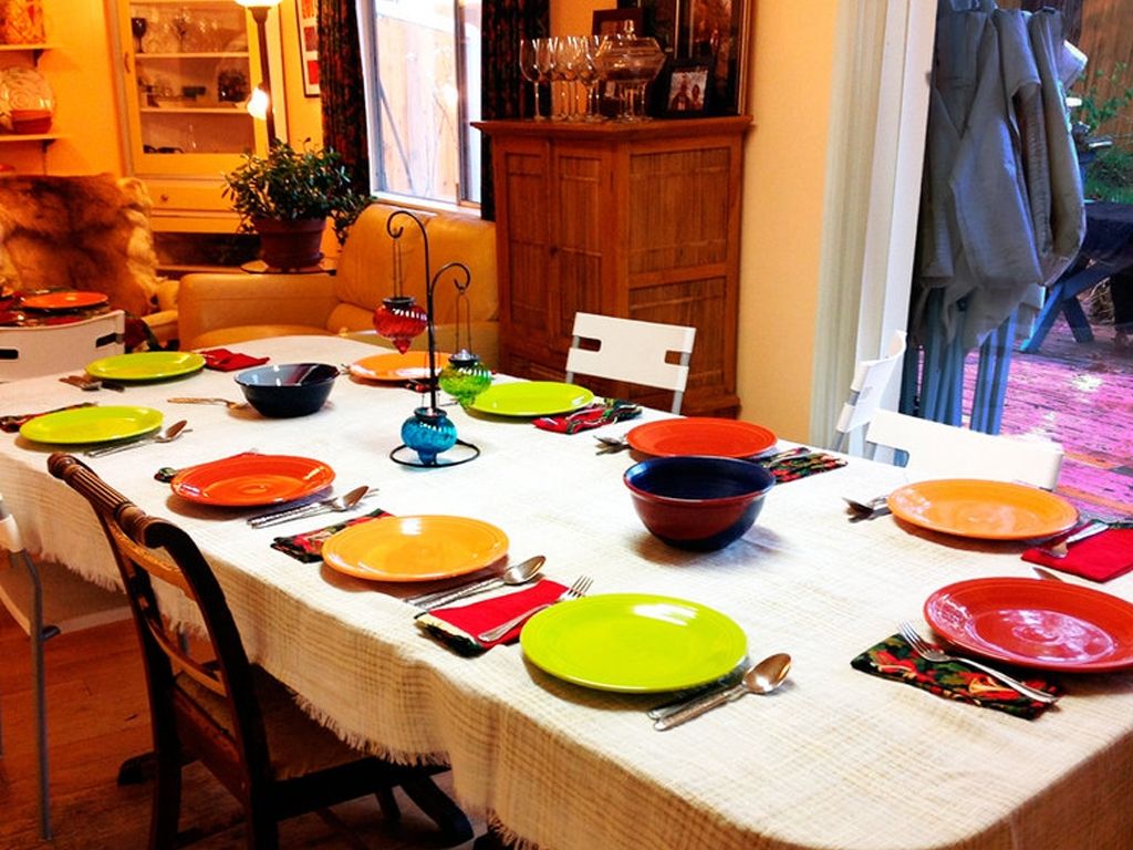 Usar platos con colores