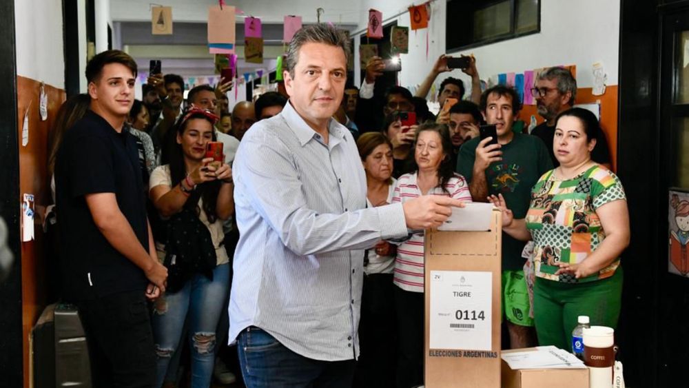 Votó Sergio Massa en el balotaje 2023