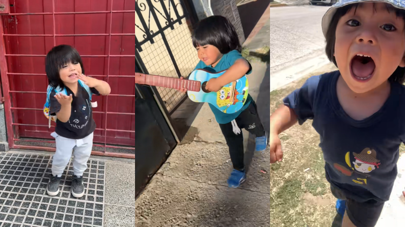 Gaspar el nene que canta folklore con tres años, se volvió viral en TikTok