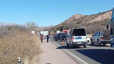 Corte total sobre la Ruta Nacional 9, a la altura de San Roque-Humahuaca
