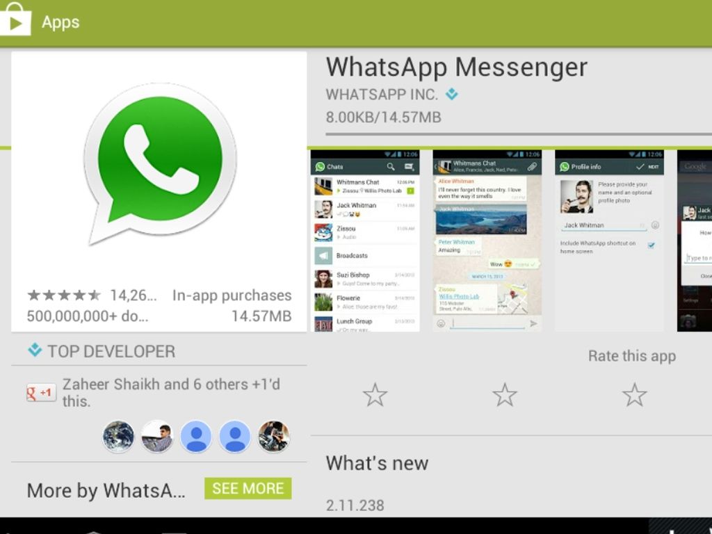 Nueva aplicación de WhatsApp
