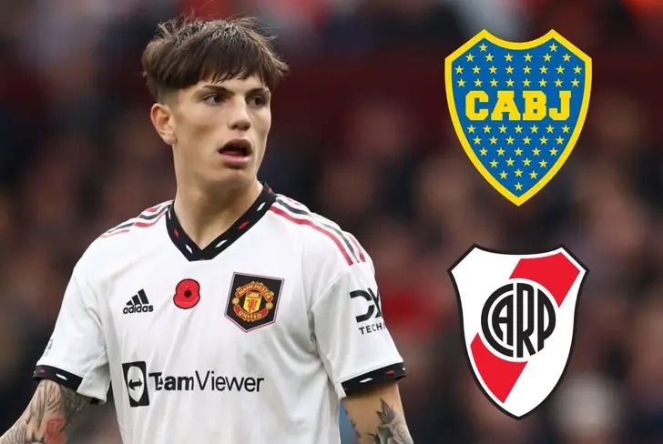 Alejandro Garnacho brindó una entrevista y eligió entre River y Boca.&nbsp;