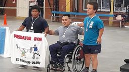 Héctor Canabiri fue segundo en el Nacional de Para Powerlifting