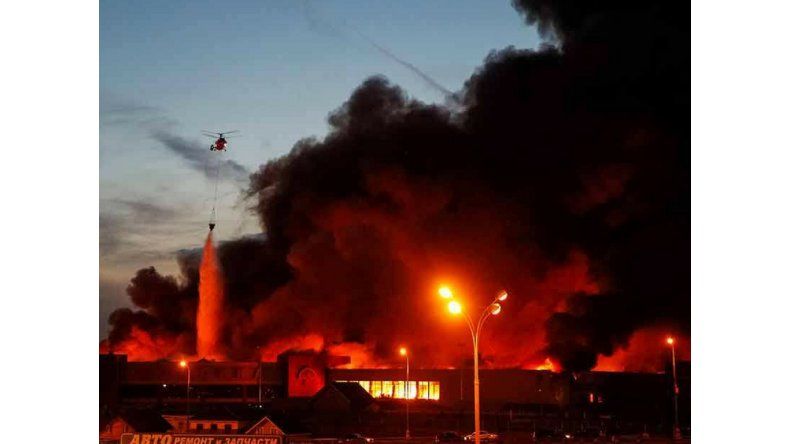 Fuego en Moscú
