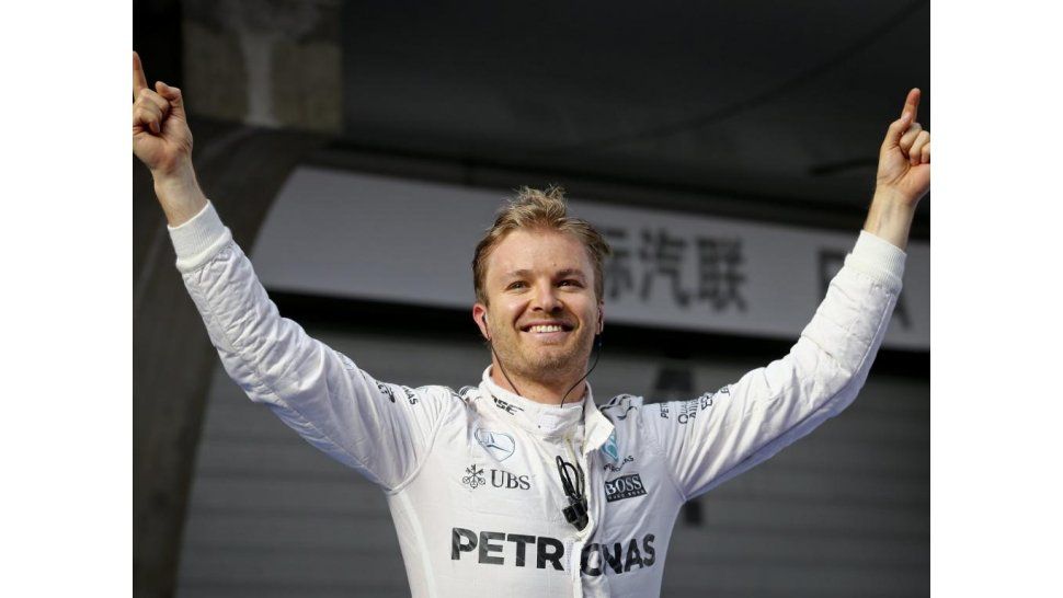 Festejo de Nico Rosberg
