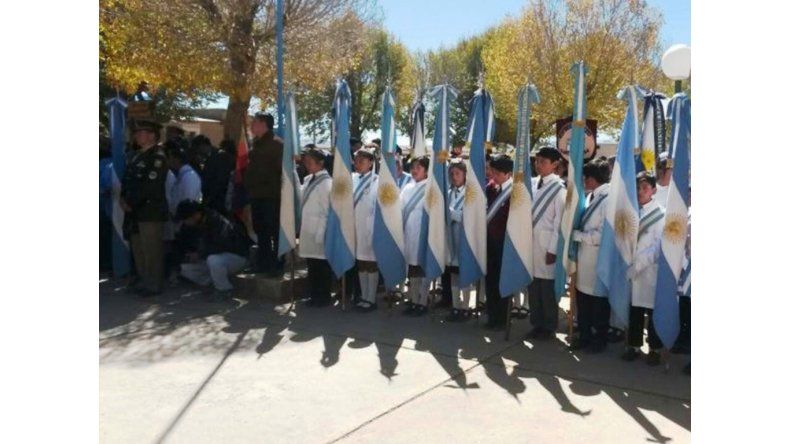 Abanderados en el acto