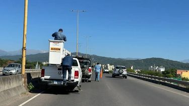 Trabajos sobre Avenida Savio.