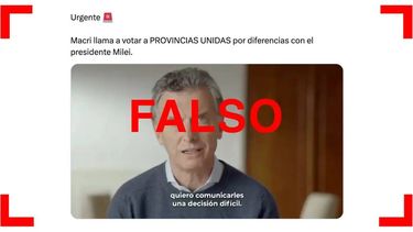 Es falso que Mauricio Macri llamó a votar al partido Provincias Unidas en las elecciones legislativas 2025 en este video: está editado con IA