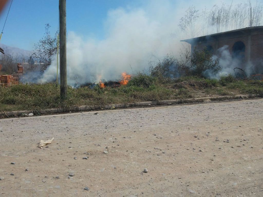 Incendio de pastizales