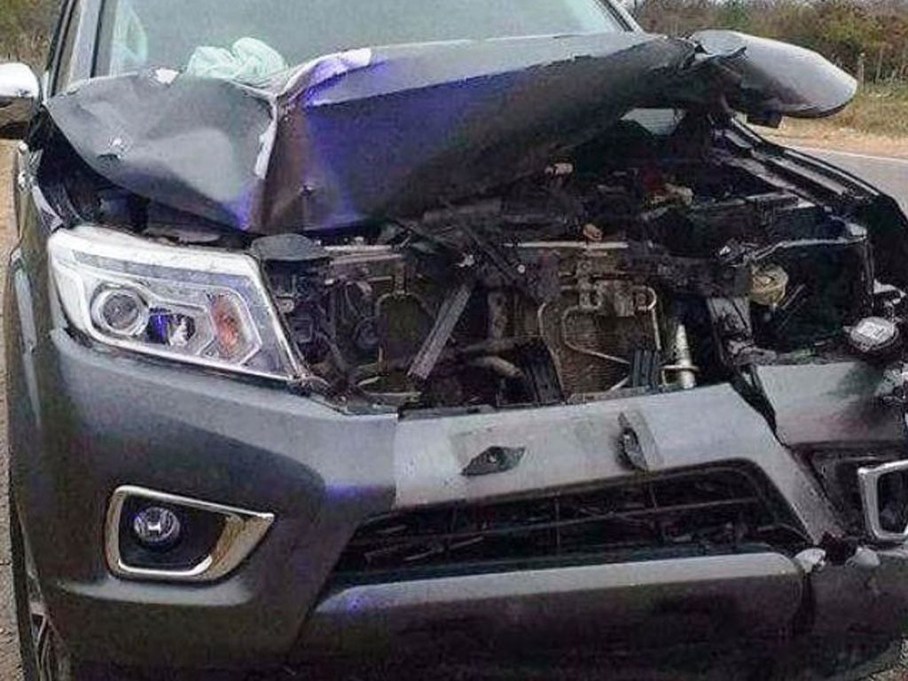 Así quedó la camioneta