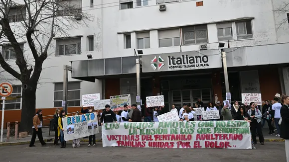 Marcha de familiares de víctimas del fentanilo.