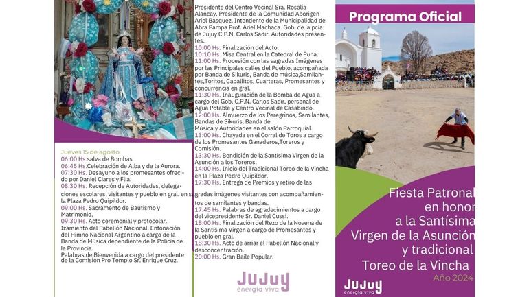 Comienza la Novena por el Toreo de la Vincha en Casabindo, ¿Cuándo es? Comienza la Novena por el Toreo de la Vincha en Casabindo, ¿Cuándo es?