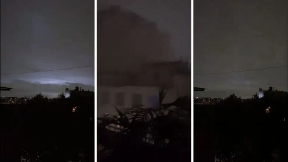 Impactantes fotografías capturadas durante el episodio climático en la Ciudad Autónoma de Buenos Aires.