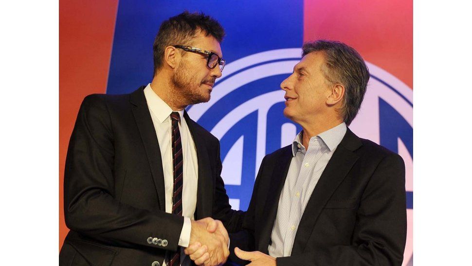 Tinelli junto a Macri