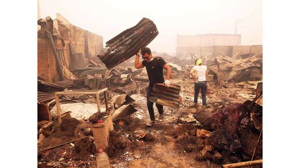 El peor incendio en la historia de Chile