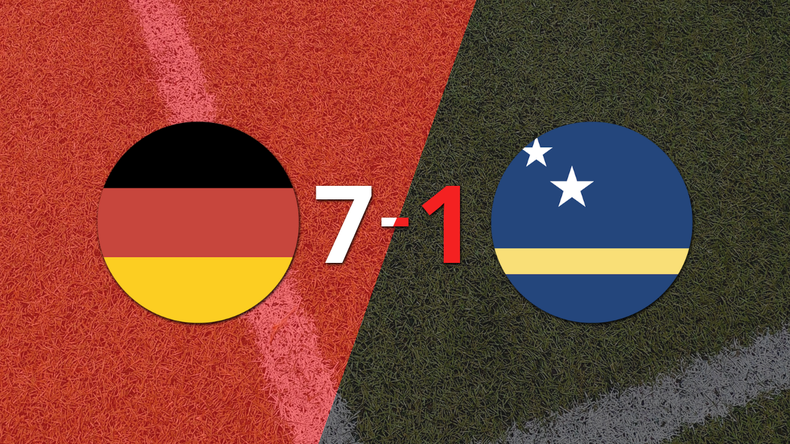 Mundial 2026: Alemania sentenció con goleada 7-1 a Curazao