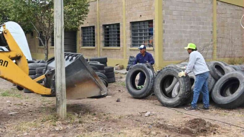 Neumatón en barrio General Arias