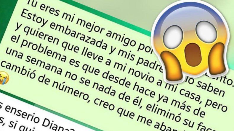 WhatsApp: le contó a su amigo que estaba embarazada y su respuesta fue increíble
