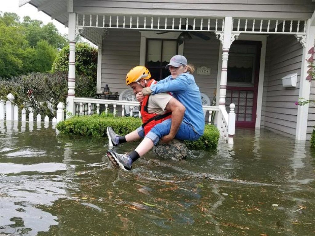 Inundación en Texas por el Huracán