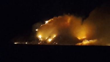Incendio en Volcán.